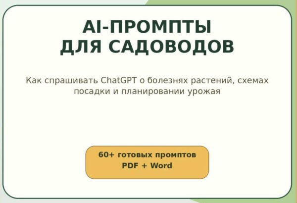 AI-промпты для садоводов