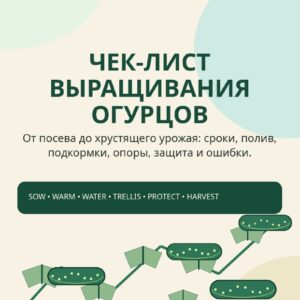 Чек-лист выращивание огурцов