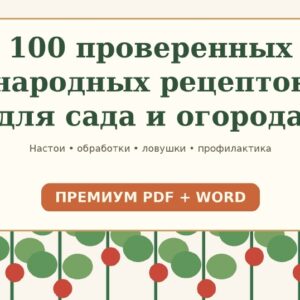 Сборник "100 проверенных народных рецептов для сада и огорода"