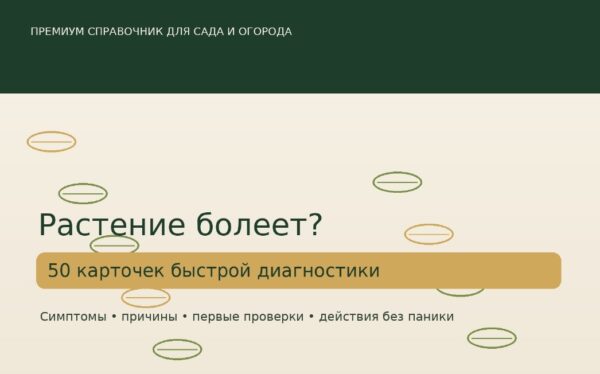 Растение болеет? 50 карточек "быстрой диагностики"