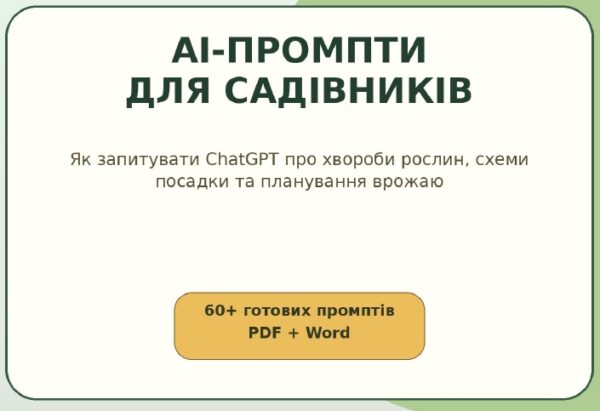 AI-промпти для садівників